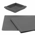 Accessories 5 Piece Regenerated Leather Desk Made in Italy - Ascanio Viadurini