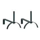 Andirons for the Fireplace in Different Finishes Height 25 cm Made in Italy - Rhinoceros Viadurini