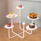 Design Sweets Stand in Painted Steel Made in Italy - Pennellope Viadurini