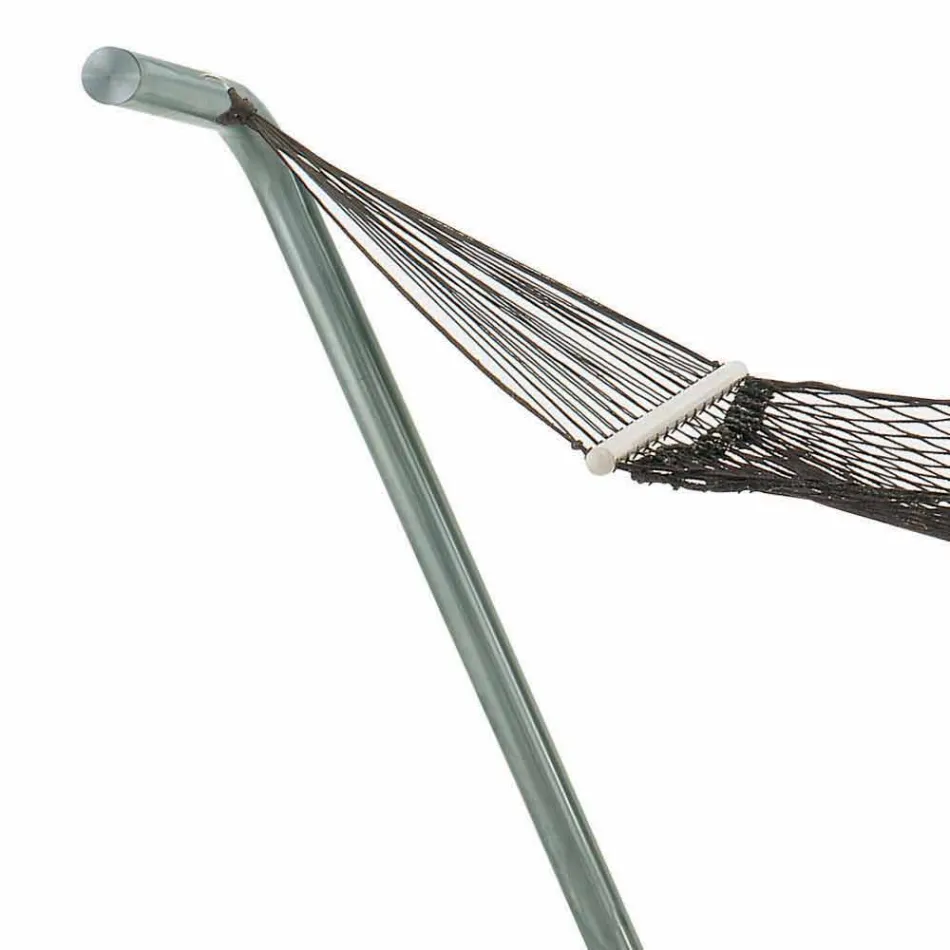 Hammock in Steel and Black Garden Design Made in Italy - Cumberland Viadurini