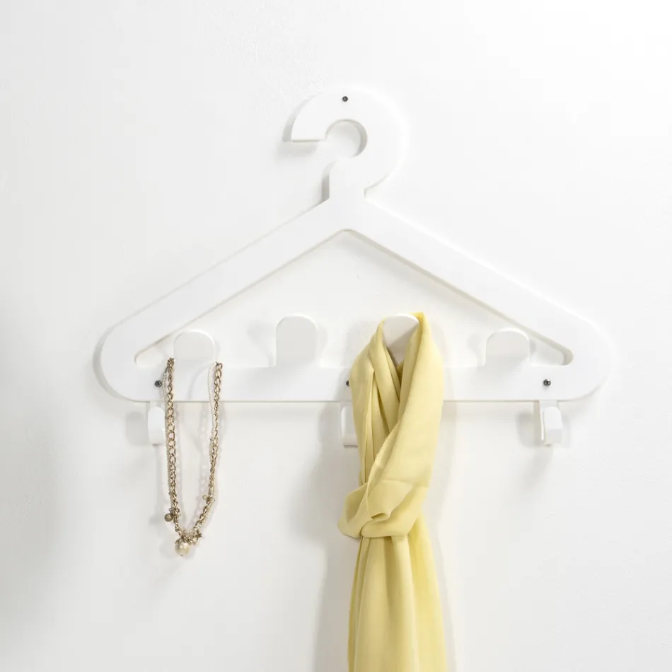 Wall Coat Hanger Recyclable Plexiglass Hanger 2 Pieces - Tirreno Viadurini
