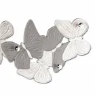 Wall hanger with design butterflies 5pomelli made in Italy Brice Viadurini
