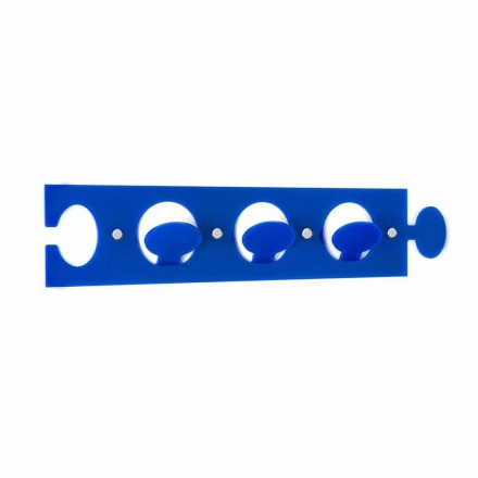 Design Wall Coat Hanger in Triple Colored Plexiglass 2 Pieces - Fratack Viadurini