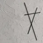 Wall Coat Rack in Painted Metal with 5 Pegs Made in Italy - Olmium Viadurini