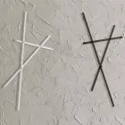 Wall Coat Rack in Painted Metal with 5 Pegs Made in Italy - Olmium Viadurini