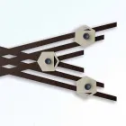 Modern Design Wall Coat Rack in Colored Lacquered Wood - Picassino Viadurini