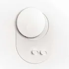 Modern Wall Coat Rack in Steel with Mirror Made in Italy - Pilippo Viadurini