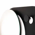 Modern Wall Coat Rack in Steel with Mirror Made in Italy - Pilippo Viadurini