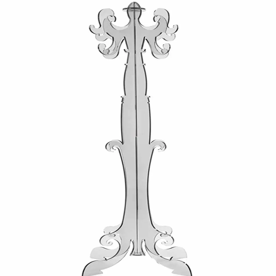 Floor coat rack, classic design, in plexiglass Giave Viadurini