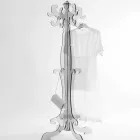 Floor coat rack, classic design, in plexiglass Giave Viadurini