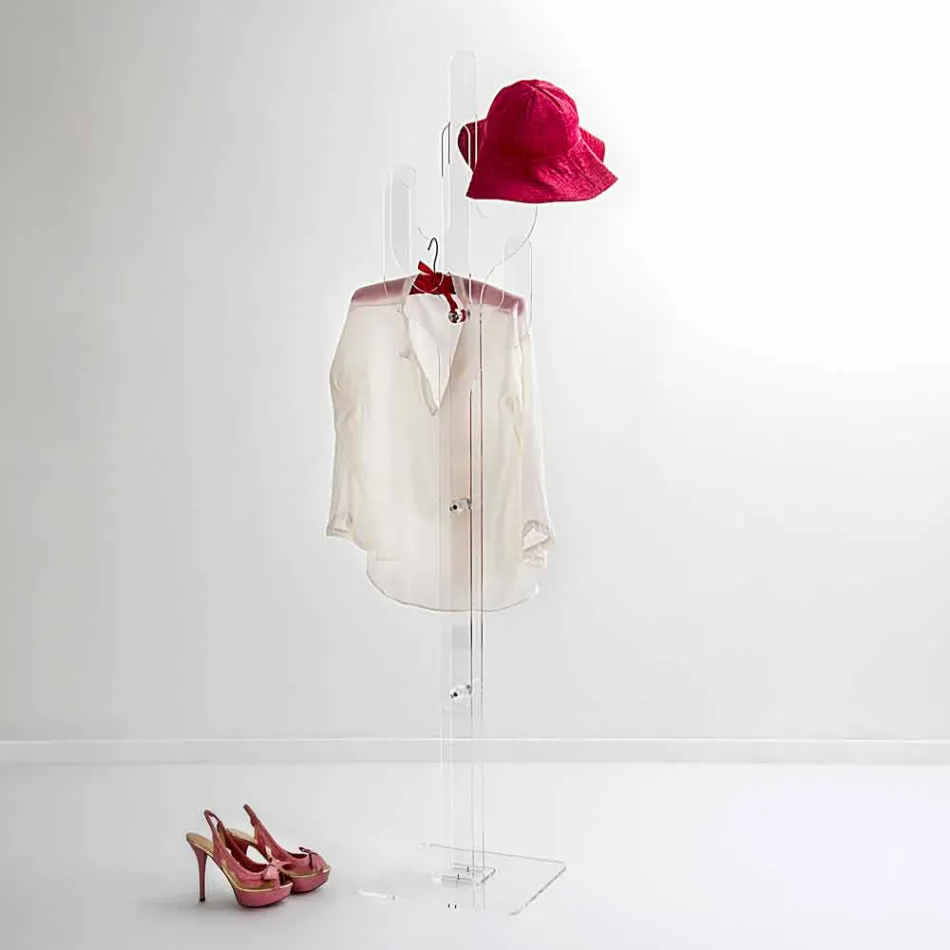 Contemporary transparent design floor coat Cactus, made in Italy Viadurini