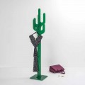 Modern design green coat stand Cactus, made in Italy