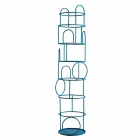 Design Coat Stand in Colored Steel Made in Italy - Vituzzo Viadurini