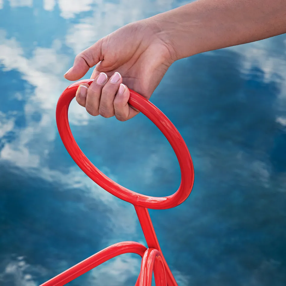 3 Pieces Steel Coat Stand Made in Italy - Steward by Myyour Viadurini