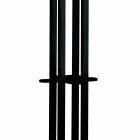 Black Ash Floor Coat Stand with Chrome Details Made in Italy - Etna Viadurini