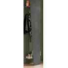 Oblique Design Coat Stand in Glossy White Wood or Slate - Joris Viadurini