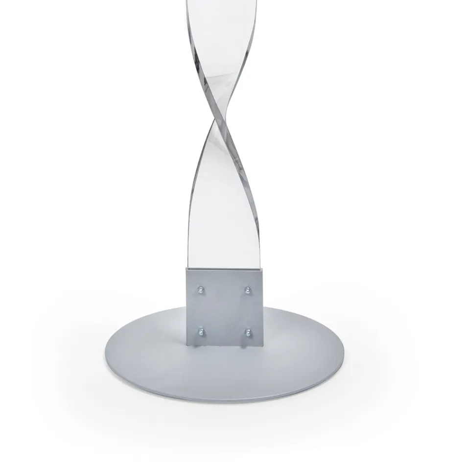 Coat hanger in Pure PMMA Acrylic Crystal Made in Italy - Lilo Viadurini