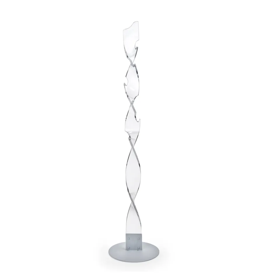 Coat hanger in Pure PMMA Acrylic Crystal Made in Italy - Lilo Viadurini