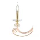 3 Lights Wall Lamp in Blown Glass and Classic Luxury Optical Crystal - Cassea Viadurini