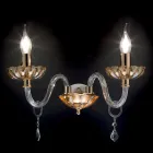 Classic 2-way light crystal glass and Belle glass applique Viadurini