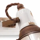 Applique two spotlights Amelia Ferroluce craft Viadurini