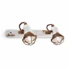 Applique two spotlights Amelia Ferroluce craft Viadurini