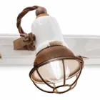Applique two spotlights Amelia Ferroluce craft Viadurini