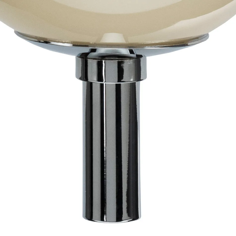 Lumira - Two-Light Wall Lamp with Vertical Plate in Glass and Metal Made in Italy Viadurini