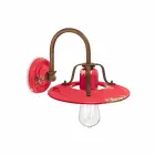 Applique country spotlight in metal and ceramic Gladys Ferroluce Viadurini