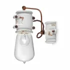 Applique urban style spotlight in handicraft ceramic Beth Ferroluce Viadurini