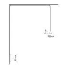 Wall Lamp in Black Aluminum and Cone Small Minimal Design - Mercado Viadurini