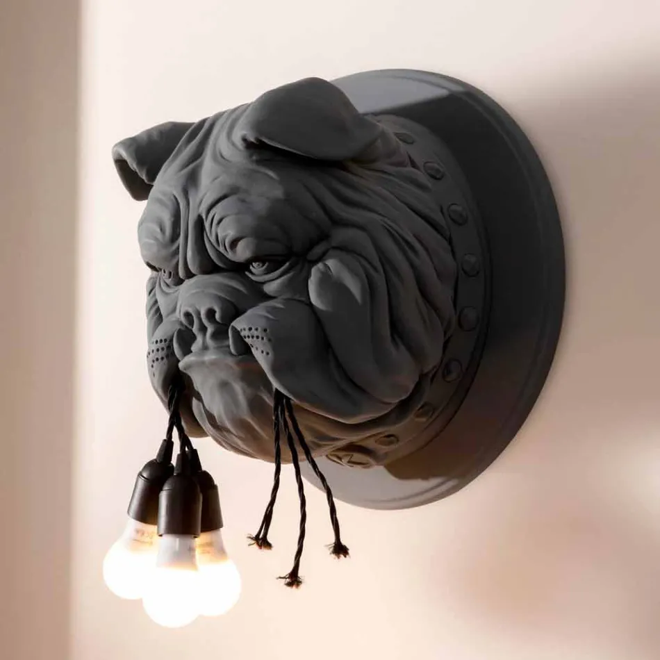 Wall Sconce with 3 Lights in Gray or White Ceramic Modern Design - Dogbull Viadurini