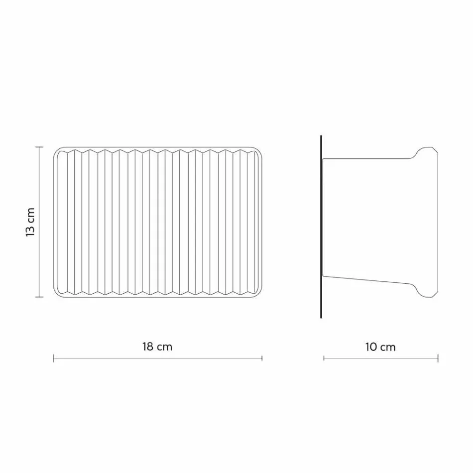 Wall Sconce with 3 Led Lights in Matt White Ceramic with Umarell - Ometto Viadurini