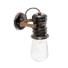 Wall applique spotlight in ceramic, glass and metal different finishes Joy Ferroluce Viadurini