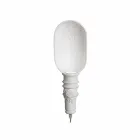 Wall Applique in Matt White Ceramic Design with Decorative Flowers - Fluxo Viadurini