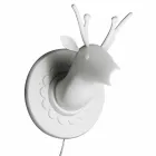 Wall Applique in Matt White Ceramic Modern Design in Cervo - Memento Viadurini