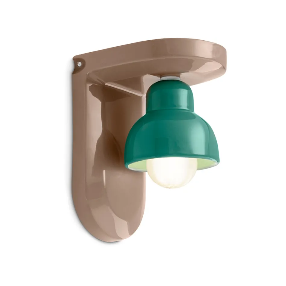 Ceramic Wall Sconce with 1 Light Made in Italy - Berimbau Viadurini