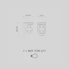 Ceramic Wall Sconce with 1 Light Made in Italy - Berimbau Viadurini