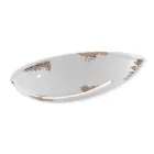Half-Moon Wall Sconce with 2 Lights in Hand-Decorated Ceramic - Trieste Viadurini