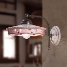 Vintage Iron Ceramic Wall Light Handmade Perforated - Alessandria Viadurini