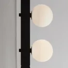 Design Wall Lamp in Black Aluminum with Spheres and Spotlights - Exodus Viadurini