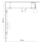 Design Wall Lamp in Black Aluminum with Spheres and Spotlights - Exodus Viadurini