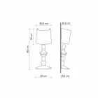 Wall Lamp in Paintable Ceramic with Modern Design Lampshade - Cadabra Viadurini