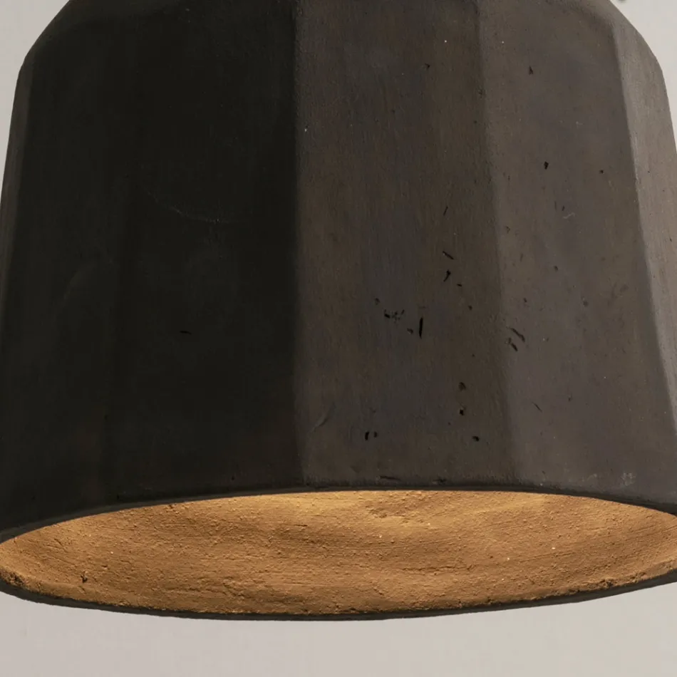 Handcrafted Applique in Tuscan Majolica and Brass Made in Italy - Toscot Rossi Viadurini