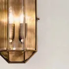 Handcrafted Wall Lamp in Glass and Brass 1 or 2 Lights - Bound by Il Fanale Viadurini