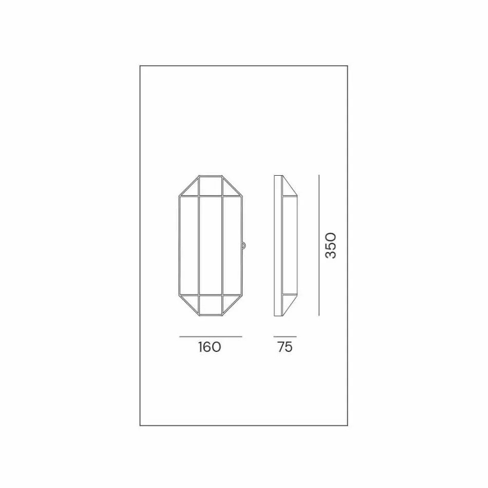 Handcrafted Wall Lamp in Glass and Brass 1 or 2 Lights - Bound by Il Fanale Viadurini