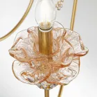 Classic 3 Lights Wall Lamp in Glass, Crystal and Luxury Metal - Flanders Viadurini