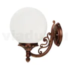 Applique with Acrylic Sphere and Die-Cast Aluminum Structure - Trovanero Viadurini