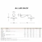 Sconces with glass Lear copper, aluminum and brass Viadurini