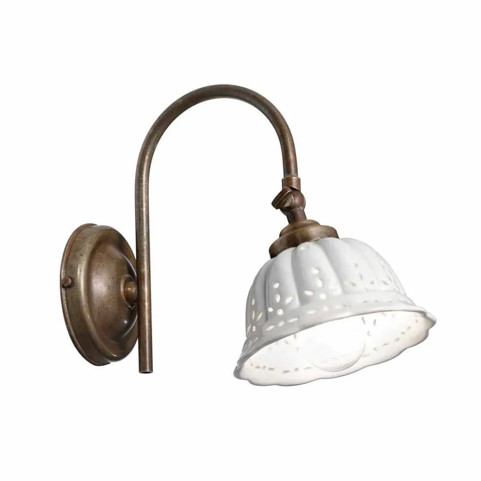 Applique ceramic curve Anita Il Fanale, art nouveau Viadurini